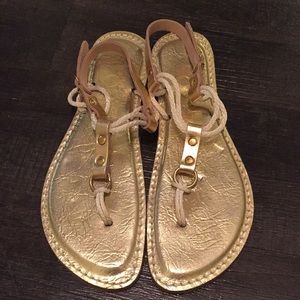 Gold KINO Slingback Sandals (made in Key West)